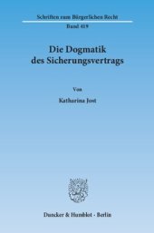 book Die Dogmatik des Sicherungsvertrags