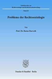 book Probleme der Rechtssoziologie