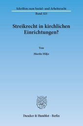 book Streikrecht in kirchlichen Einrichtungen?