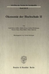 book Ökonomie der Hochschule II