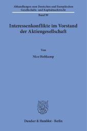 book Interessenkonflikte im Vorstand der Aktiengesellschaft