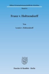 book Franz v. Holtzendorff