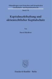 book Kapitalmarkthaftung und aktienrechtlicher Kapitalschutz