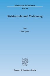 book Richterrecht und Verfassung