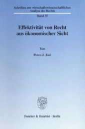 book Effektivität von Recht aus ökonomischer Sicht