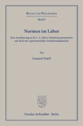 book Normen im Labor: Eine Annäherung an H. L. A. Harts Teilnehmerperspektive aus Sicht der experimentellen Verhaltensökonomie