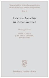 book Höchste Gerichte an ihren Grenzen