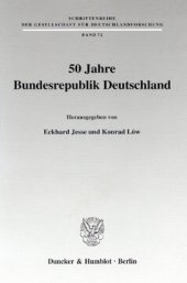 book 50 Jahre Bundesrepublik Deutschland