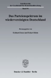 book Das Parteienspektrum im wiedervereinigten Deutschland