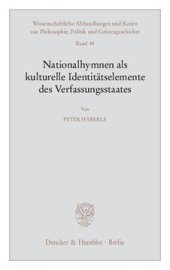 book Nationalhymnen als kulturelle Identitätselemente des Verfassungsstaates