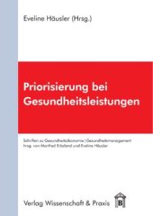 book Priorisierung bei Gesundheitsleistungen