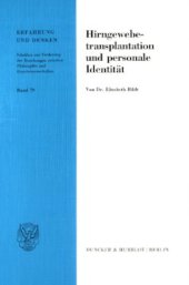 book Hirngewebetransplantation und personale Identität