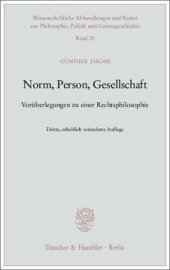 book Norm, Person, Gesellschaft: Vorüberlegungen zu einer Rechtsphilosophie