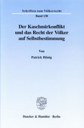 book Der Kaschmirkonflikt und das Recht der Völker auf Selbstbestimmung