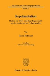 book Repräsentation: Studien zur Wort- und Begriffsgeschichte von der Antike bis ins 19. Jahrhundert