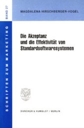 book Die Akzeptanz und die Effektivität von Standardsoftwaresystemen