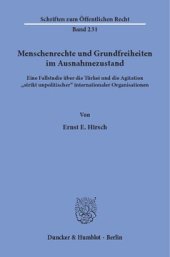 book Menschenrechte und Grundfreiheiten im Ausnahmezustand: Eine Fallstudie über die Türkei und die Agitation »strikt unpolitischer« internationaler Organisationen