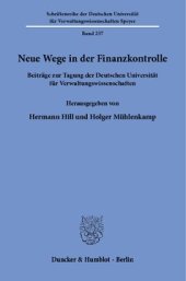 book Neue Wege in der Finanzkontrolle: Beiträge zur Tagung der Deutschen Universität für Verwaltungswissenschaften