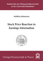 book Stock Price Reaction to Earnings Information