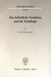 book Das befindliche Verstehen und die Seinsfrage