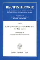 book Rechtssystem und gesellschaftliche Basis bei Hans Kelsen