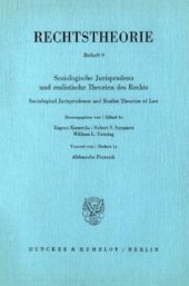 book Soziologische Jurisprudenz und realistische Theorien des Rechts / Sociological Jurisprudence and Realist Theories of Law: Vorwort von / Preface by Aleksander Peczenik