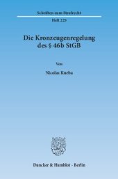 book Die Kronzeugenregelung des § 46b StGB