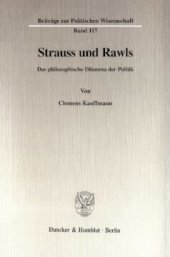 book Strauss und Rawls: Das philosophische Dilemma der Politik