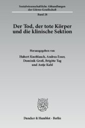 book Der Tod, der tote Körper und die klinische Sektion