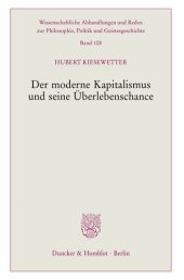 book Der moderne Kapitalismus und seine Überlebenschance