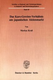 book Das Kurs-Gewinn-Verhältnis am japanischen Aktienmarkt