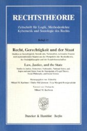 book Recht, Gerechtigkeit und der Staat: Studien zu Gerechtigkeit Demokratie, Nationalität, nationalen Staaten und supranationalen Staaten aus der Perspektive der Rechtstheorie, der Sozialphilosophie und der Sozialwissenschaften / Law, Justice, and the State. 