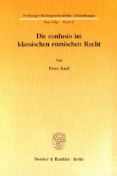 book Die confusio im klassischen römischen Recht