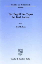 book Der Begriff des Typus bei Karl Larenz