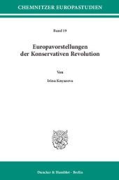 book Europavorstellungen der Konservativen Revolution