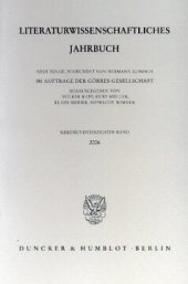 book Literaturwissenschaftliches Jahrbuch: 47. Band (2006)