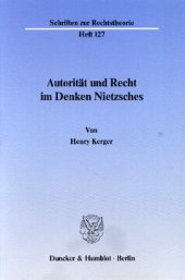 book Autorität und Recht im Denken Nietzsches