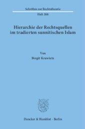 book Hierarchie der Rechtsquellen im tradierten sunnitischen Islam