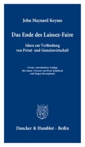 book Das Ende des Laissez-Faire: Ideen zur Verbindung von Privat- und Gemeinwirtschaft