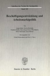 book Beschäftigungsentwicklung und Arbeitsmarktpolitik