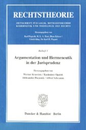 book Argumentation und Hermeneutik in der Jurisprudenz