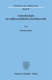 book Umweltschutz im völkerrechtlichen Nachbarrecht