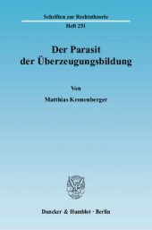 book Der Parasit der Überzeugungsbildung