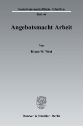 book Angebotsmacht Arbeit