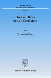 book Hermann Broch und die Demokratie