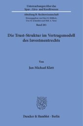 book Die Trust-Struktur im Vertragsmodell des Investmentrechts