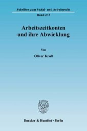 book Arbeitszeitkonten und ihre Abwicklung