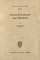 book Chinesische Positionen zum Völkerrecht