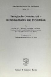 book Europäische Gemeinschaft - Bestandsaufnahme und Perspektiven