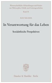 book In Verantwortung für das Leben: Sozialethische Perspektiven